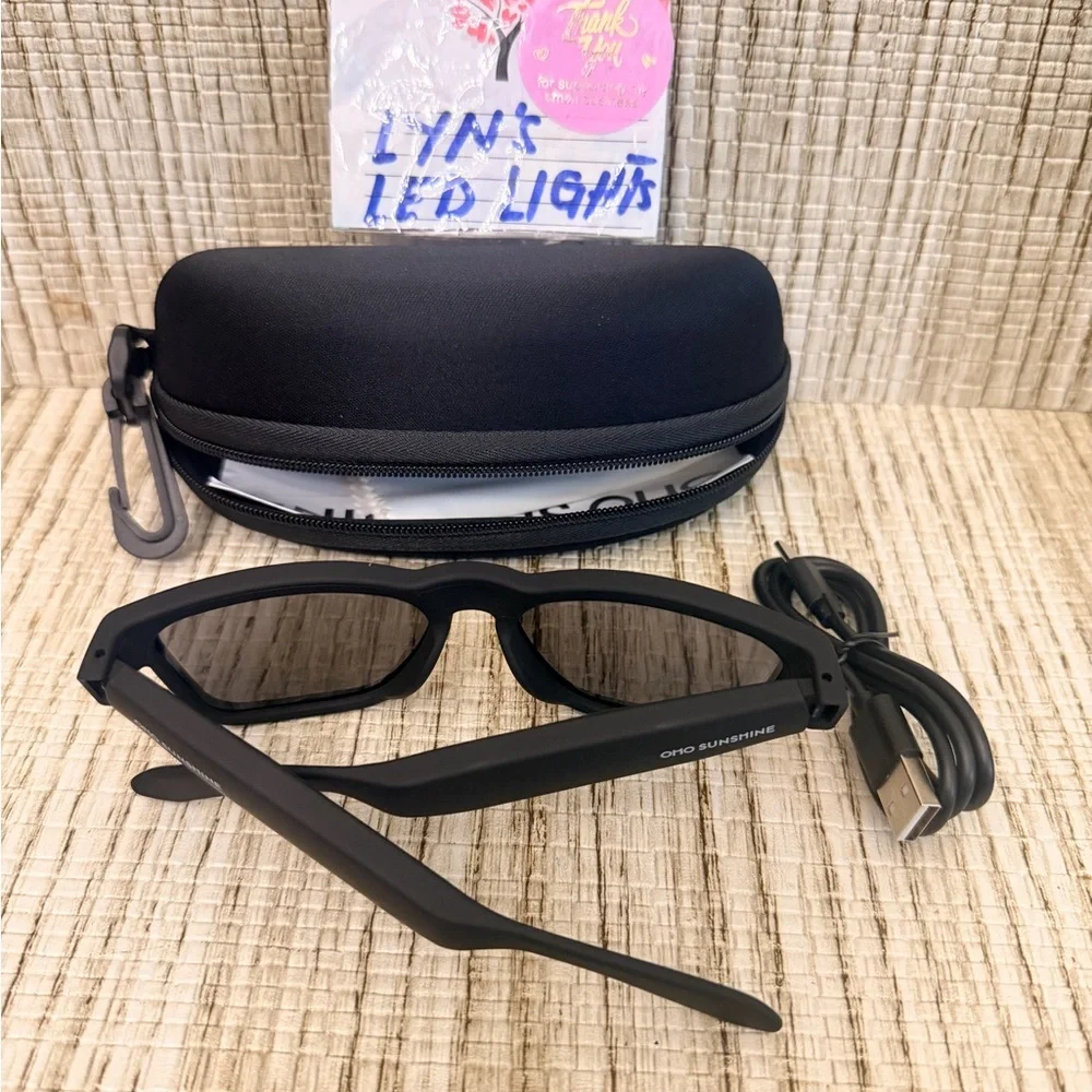 Waterproof Bluetooth Smart Glasses - Black